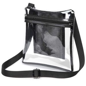 Clear transparent crossbody purse stadium approved